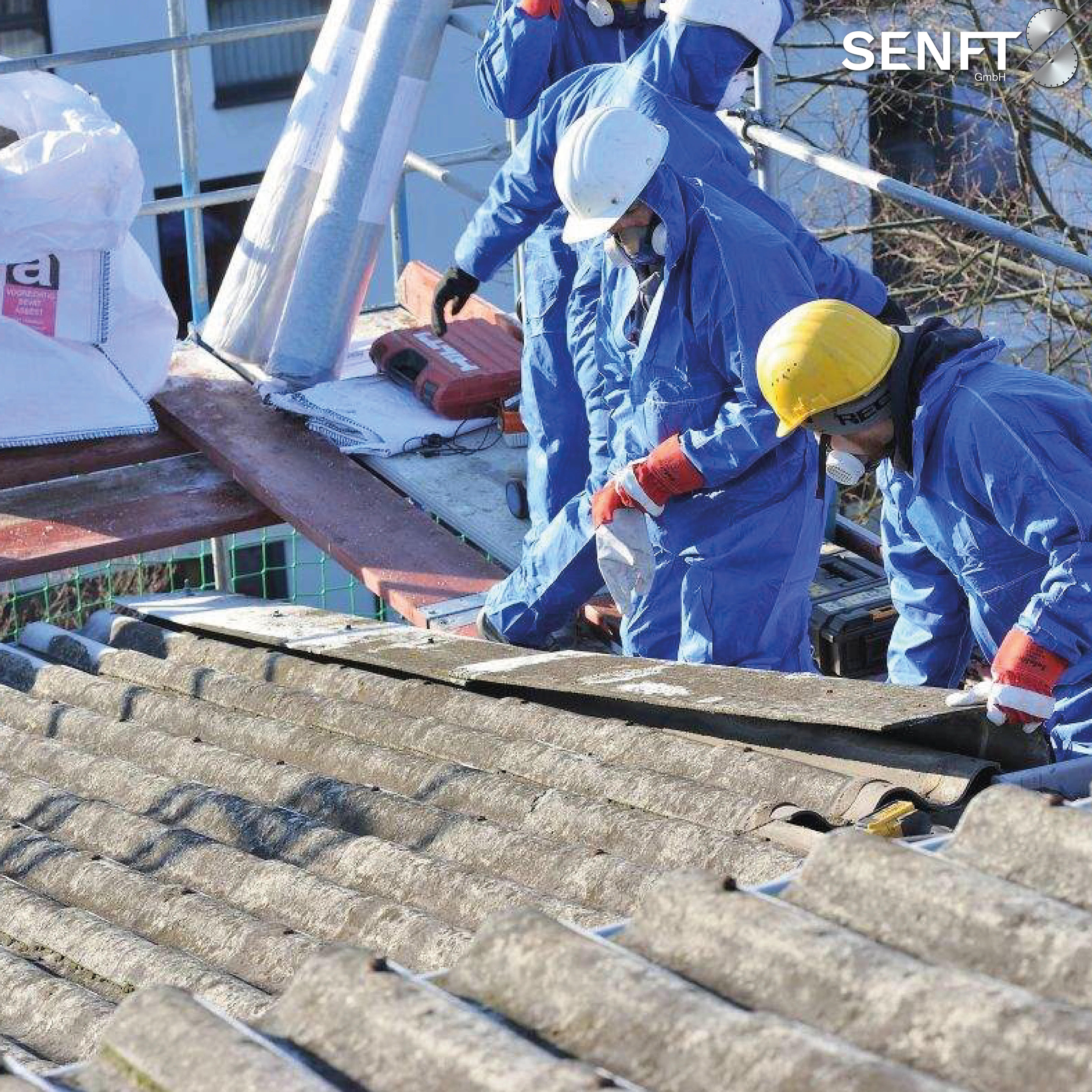 Fertig gebohrtes Loch im Beton